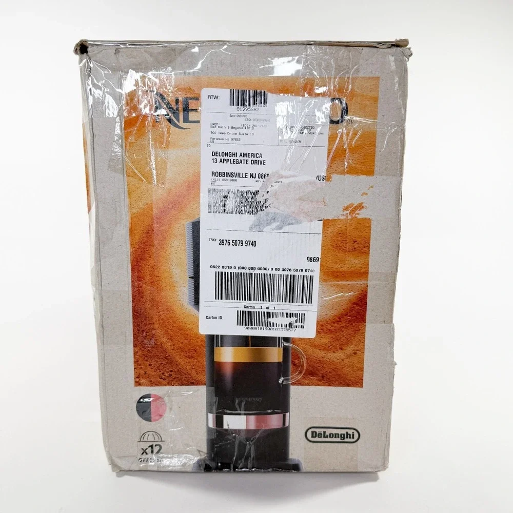 Nespresso Vertuo Next ENV120B Coffee Espresso Maker Black/Gold w Box Part Tested